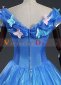 Blue Cinderella Dress Women Princess Cinderella Halloween Dress with Long Tail 4