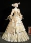 Champagne Rococo Masked Prom Ball Dress 1