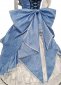 Blue Renaissance Victorian Jacquard Dress 1