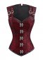 High Backed Black Jacquard Brocade Underbust Corset