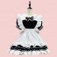 Newest Black Lolita Maid Dress Cosplay Uniform
