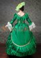 Green Long Flare Sleeves Lace Vintage Rococo Masquerade Ball Gown Dress 3