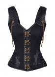 Renaissance Inspired Steampunk Shoulder Strap Corset