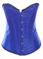 Sexy Blue Purple Shiny Overbust Corset