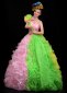 Single Shoulder Flower Bud Dance Costume for Stages