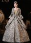 Gray Marie Antoinette Dress for Women Carnival Gowns with Cloak