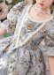 Children Girls Rococo Style Jacquard Historical Costume 5