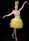 Women Sexy Party Carnival Tulle Yellow Tutu Dresses