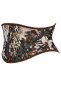 Oil Painting Printed Short Underbust Corset
