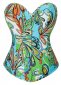 Sweetheart Printed Fashion Corset Top Green