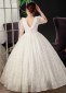 White Girls Sequin Baptism Wedding Formal Dresses 5