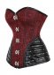 Burgundy Gothic Renaissance Corset with Hip Gores