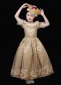 Children's Vintage Reenactment Historical Dresses Kids Rococo Ball Gown Girls Masquerade Dress
