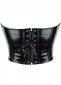 Classic Black PU Leather Fashion Corset Top 1