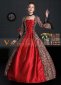 Renaissance Wine Red Georgian Gothic Victorian Dress Gown 1
