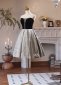 Black Off the Shoulder Jacquard Evening Dress 1