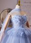 Blue Sweetheart Butterfly Decoration Short Party Dress 3