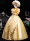 Women Yellow Queen Theatre Stage Costumes 1