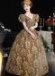 Medieval Gold Masquerade Ball Dress 4