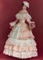 Vintage Out off shoulder Victorian Party Dress Pink Souther Bell Women Ball Gown 3