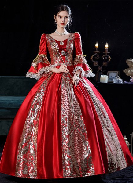 Rococo Marie Antoinette Princess Dress Historical Period Ball Gown Reenactment Theater Costume for Women On Sales