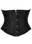 Black Victorian Circus Inspired Longline Underbust