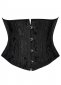 Black Victorian Circus Inspired Longline Underbust