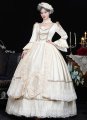 White Drama Stage Costumes Princess Masquerade Adult Ceremony Party Dresses