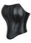 Black PVC Leather Corset Tops