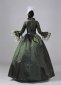 Blue Brown Long Sleeve Ball Gowns Renaissance Victorian Dress 5
