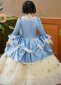 Girls Marie Antoinette Ball Gown Children Victorian Souther Bell Blue Dress 5