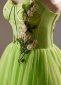 Green Corset Embroidery Party Tulle Dress 1