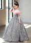 Little Girls Sequin Flower Ball Gown Party Dress Tulle Prom 1