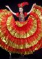 Women Carnival Dance Dresses Holiday Flamenco Group Dress 2