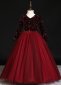Girls New Year's Celebrations Long Sleeve Party Sequin Tulle Formal Dresses