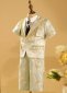 Boys Brocade Jacquard Beading 4 Piece Formal Blazer