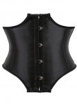 Black Ceinture Corset Fashion Underbust Corsets