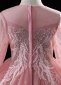 Girls Pink Long Sleeve Sequin Tulle Wedding Christmas Dresses 9