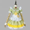 Newest Green Cute Lolita Dress Cosplay Maid Apron Uniform
