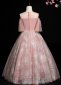 Flower Girl Flutter Sleeve Pink Tulle Prom Homecoming Dresses 3
