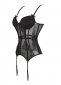 Black Overbust Corset With Lace And Mesh Panels Lingerie 2