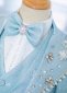Boys Shiny Blue Fashion Blazer Stage Show Children Dress Suits Set 2