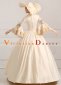 Champagne Long Flare Sleeves Retro Wedding Ball Gown Rococo with Hat 2