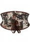 Oil Painting Printed Short Underbust Corset 2