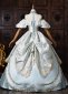 Light Blue Embroidery Lace Off the Shoulder Masquerade Ball Gown 4