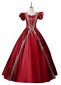 Rococo Wine Red Birthday Party Ball Gown Prom Dress