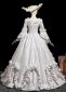 Rococo White Wedding Prom Party Dress 3