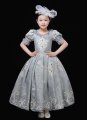 Kids Rococo Baroque Style Ball Gown Girls Historical Masquerade Dress