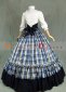 Medieval Gothic Victorian Dress Carnival Grid Ball Gown 2