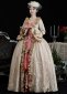 Women Apricot Marie Antoinette Dress 1